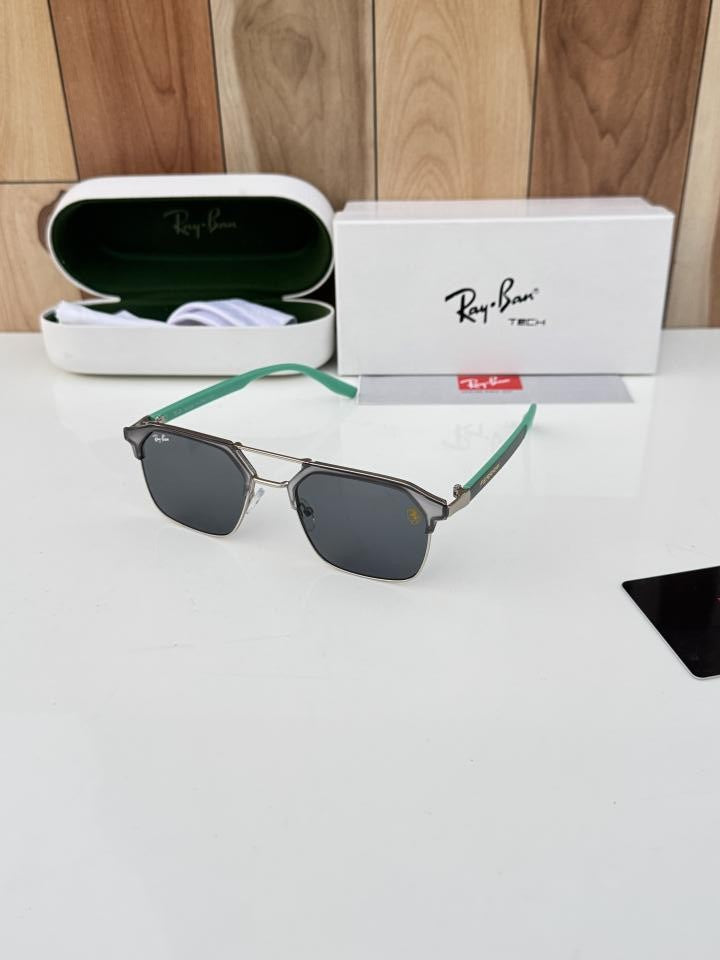 Rayban 04 silver grey green