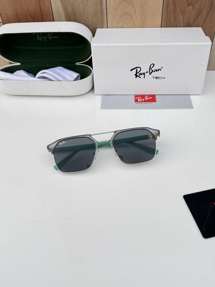 Rayban 04 silver grey green