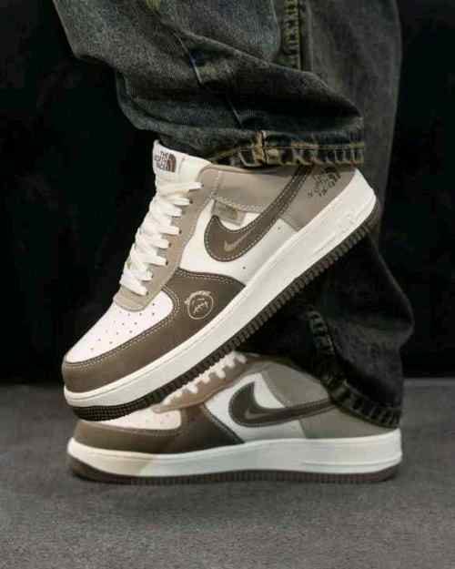 Nikee Airforce 1 Thee North Face Mocha 1071