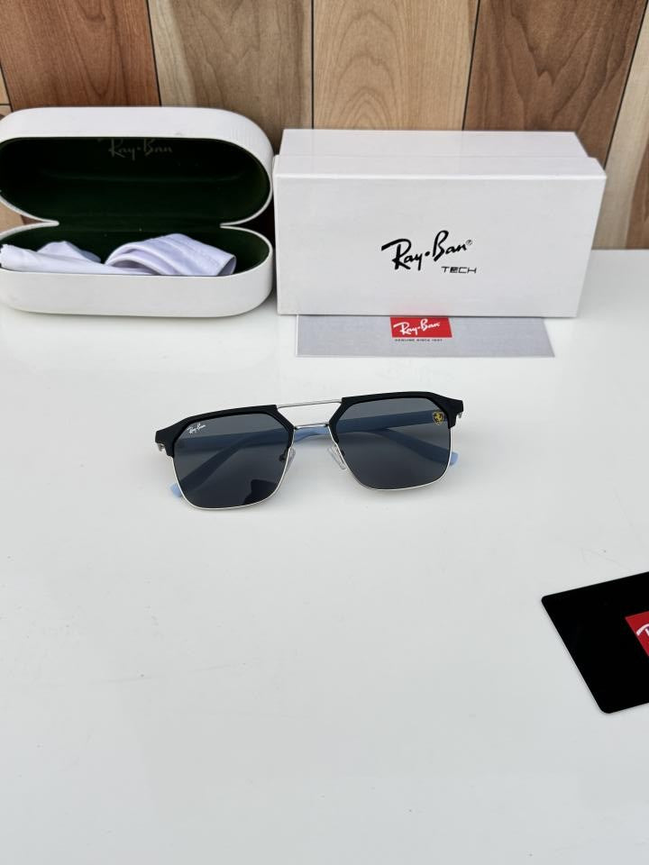 Rayban 04 silver black blue